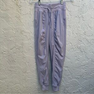 LULULEMON Jogger Women 0 Dance Studio Lined Purple Lavender
